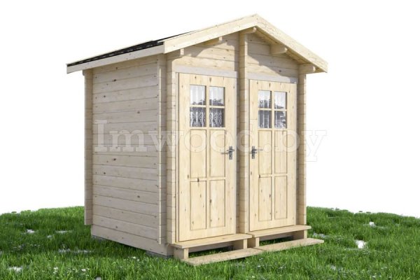 Хозяйственный блок 2,5х2м тп (два отсека) . Арт. 2.21-ХБ-2,5х2-тп-с2