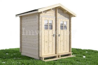 Хозяйственный блок 2,5х2м тп (два отсека) . Арт. 2.21-ХБ-2,5х2-тп-с2