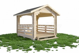 Беседка деревянная 3х3 сорт 2, Арт. 2-22 БС-3х3-с2