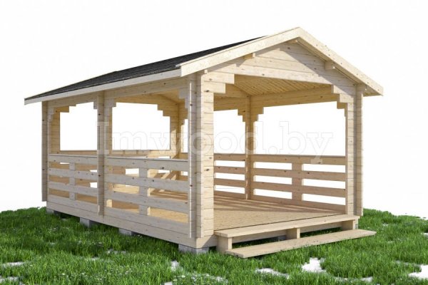 Беседка деревянная 3,5х5 сорт 2, Арт. 2-25 БС-3,5х5-с2