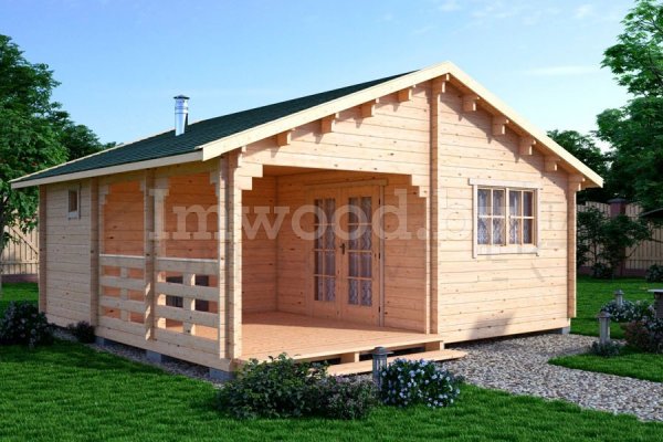 Классическая баня 6х6м. Арт РБ-19-БЛ-6х6