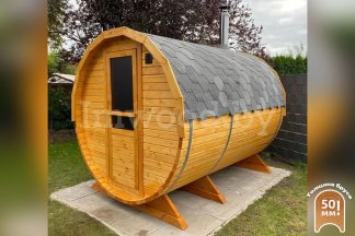Баня-бочка, модель 3,5++ метра. Арт. ББ-36