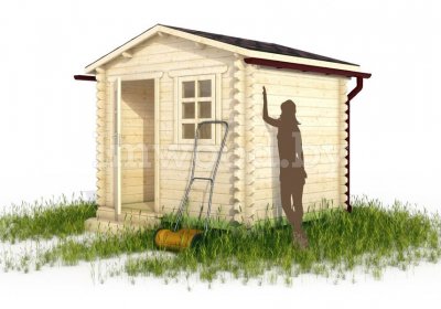 Дачный домик из бруса 2,5х2м. Арт. 2.02-ДС2,5х2,0ип-с2