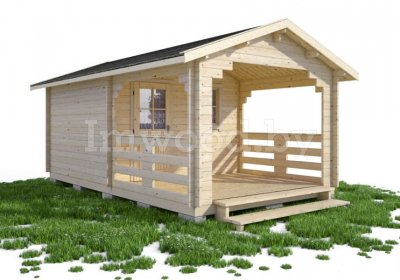 Садовый домик из бруса 3,5х6м. Арт. 2.06-ДСВ-3,5х3,5-тп