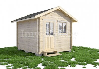 Садовый домик из бруса 3х3м. Арт. 2.07-ДС-3х3-тп