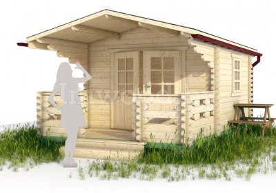 Садовый домик из бруса 3х4м. Арт. 2.09-ДСК-3х3-ип