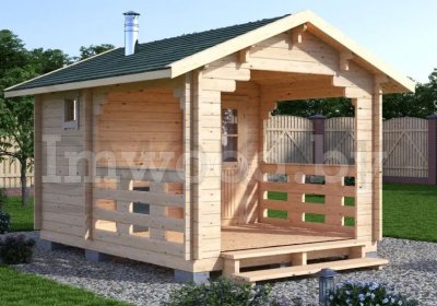 Русская баня 3х4,5м. Арт РБ-18-БВ-3х2