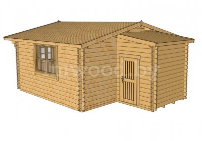 Пристройка к садовому дома 1,6х1,8м. Арт. 1.41