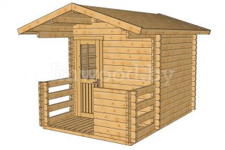 Мини баня, 2,4х3,4м. Арт МБ-1