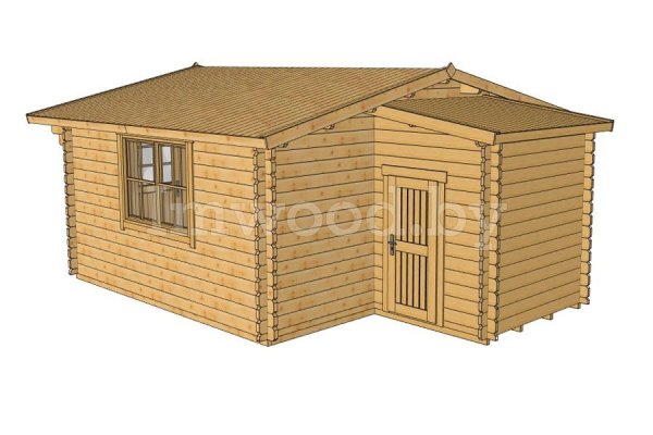 Пристройка к садовому дома 1,6х1,8м. Арт. 1.41