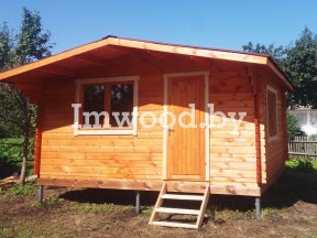 Фото русской бани 5 на 4 метров, у нас вы можете купить русскую баню в Минске с доставкой по всей Беларуси!