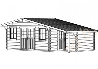Садовый домик 4x7м. Арт. 1.41