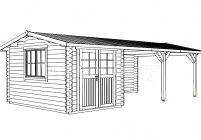 Садовый домик 4,0x7,5м. Арт. 1.62