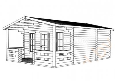 Садовый домик 5x6,45м. Арт. 1.66