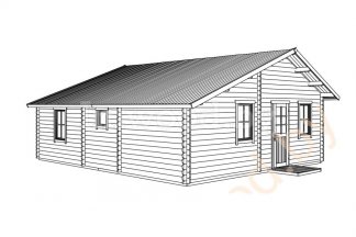 Дачный дом 6,54x7,76м. Арт.3.18