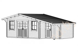 Садовый домик 4x7м. Арт. 1.41