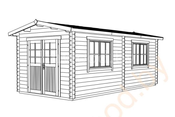 Садовый домик 3x5.95м. Арт. 1.54