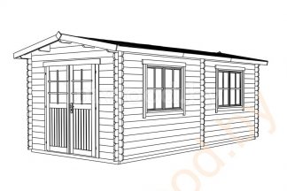 Садовый домик 3x5.95м. Арт. 1.54