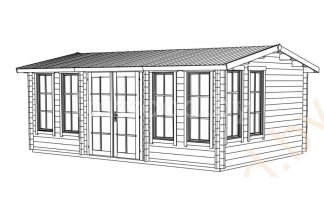Садовый домик 4x5.95м. Арт. 1.55