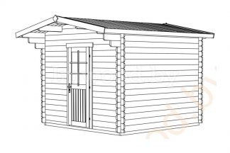 Садовый домик 3x3м. Арт. 1.57
