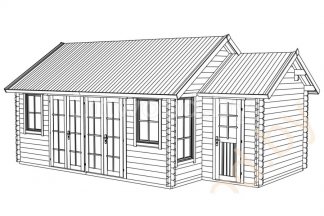 Садовый домик 4x7м. Арт. 1.58