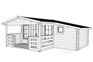 Садовый домик 5,95x5м. Арт. 1.59