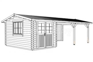 Садовый домик 4,0x7,5м. Арт. 1.62
