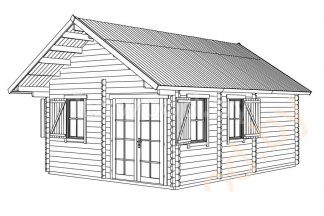 Садовый домик 4,50x5,95м. Арт. 1.64