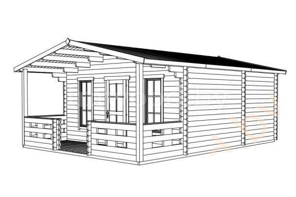Садовый домик 5x6,45м. Арт. 1.66