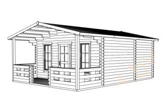 Садовый домик 5x6,45м. Арт. 1.66